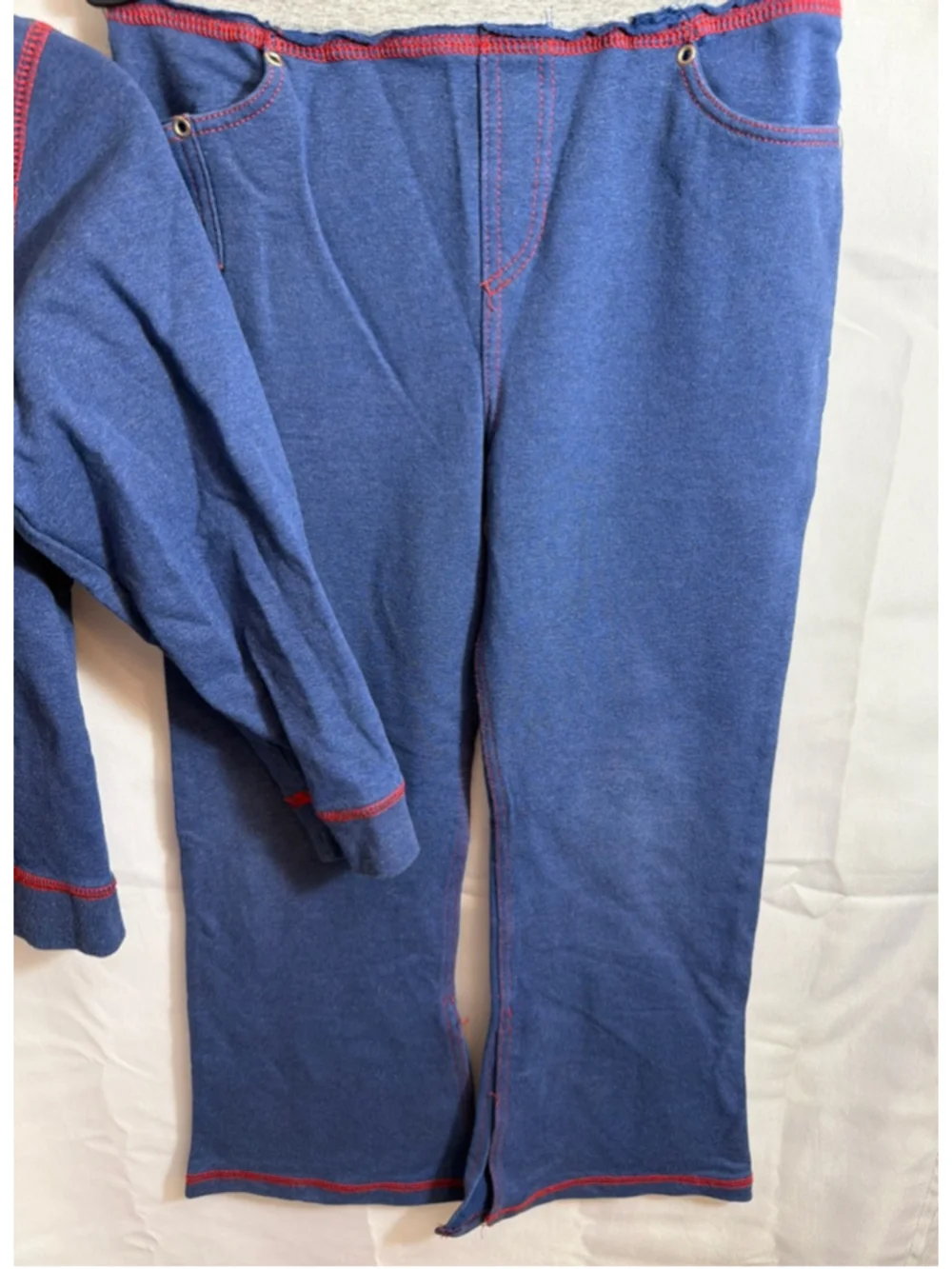 Girls Hoodie and Pants Matching Set Flare Leg French Terry Patchwork Star 6x